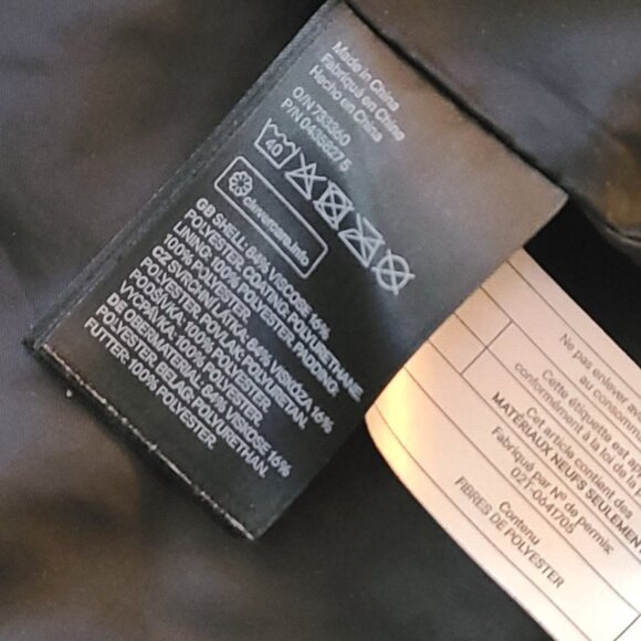 Girl's H&M black faux leather cool mini jacket Size 9-10Y - Picture 3 of 4